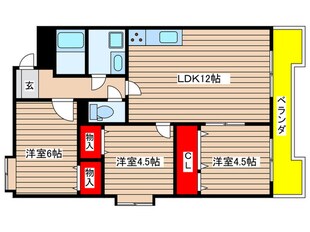 レジデンス城下の物件間取画像